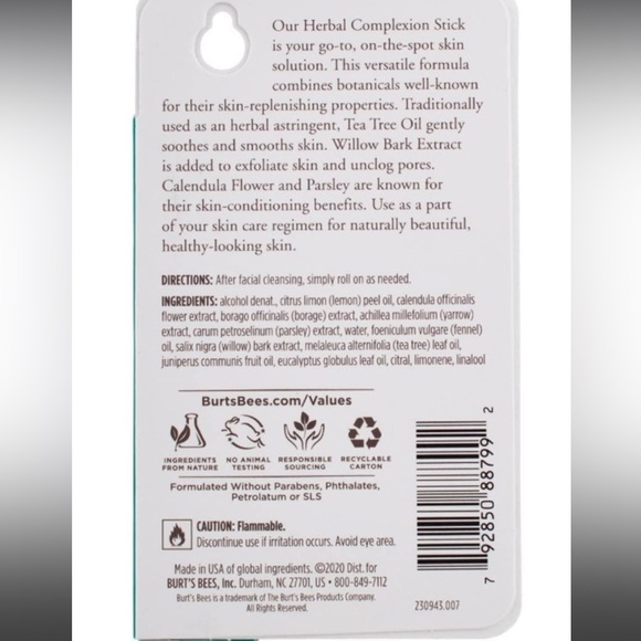 Burt’s Bee’s Outdoors Herbal Blemish Oil Sticks 7.5 ml - Picture 7 of 16